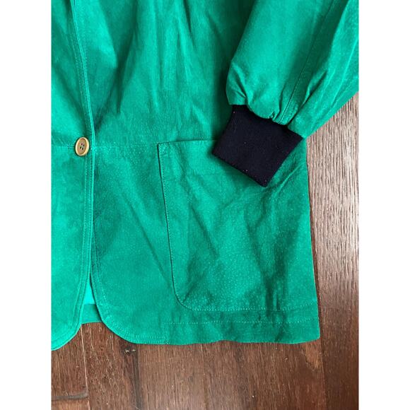 Vintage Green Leather Jacket by The Works from Saks Fifth Avenue - Size M - Picture 3 of 7
